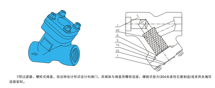 高壓鍛造Y型過濾器